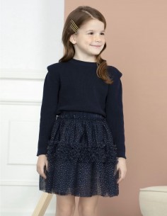 Sarabanda D3146 Gonna tulle bambina Colore Nero Taglia 4 Anni - H 104cm